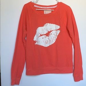 Victoria Secret LIPS logo sweatshirt